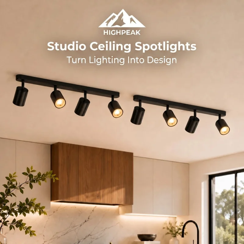 Studio Ceiling Spotlights Black