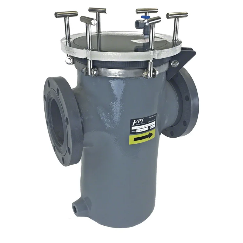 SW Series PVC/FRP Basket Strainer With Stainless Steel Basket 14 Inch Connections