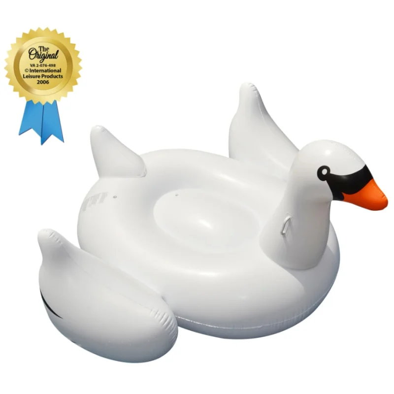 Swimline 90621 Original Giant Swan Ride-On Pool Float