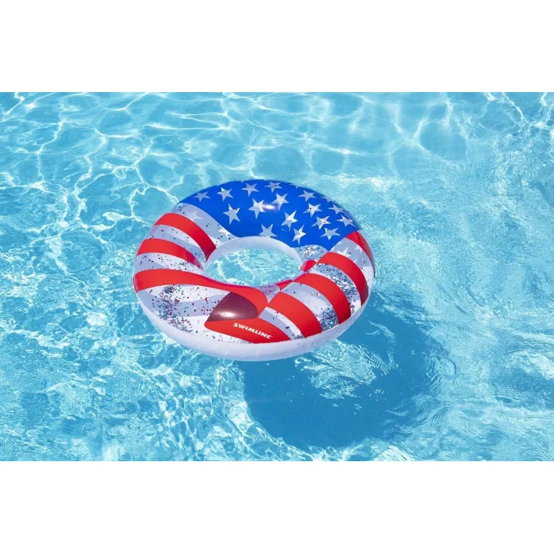 Swimline Americana Glitter Ring