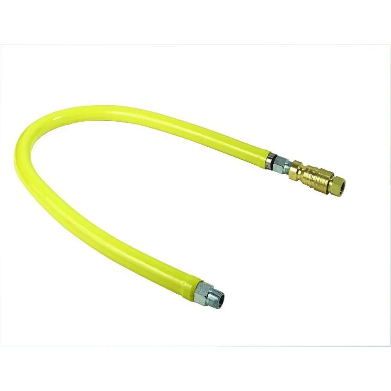 T&S Brass HG-4D-48 Safe-T-Link Gas Hose, Quick Disconnect to FreeSpin, 3/4 NPT x 48"L