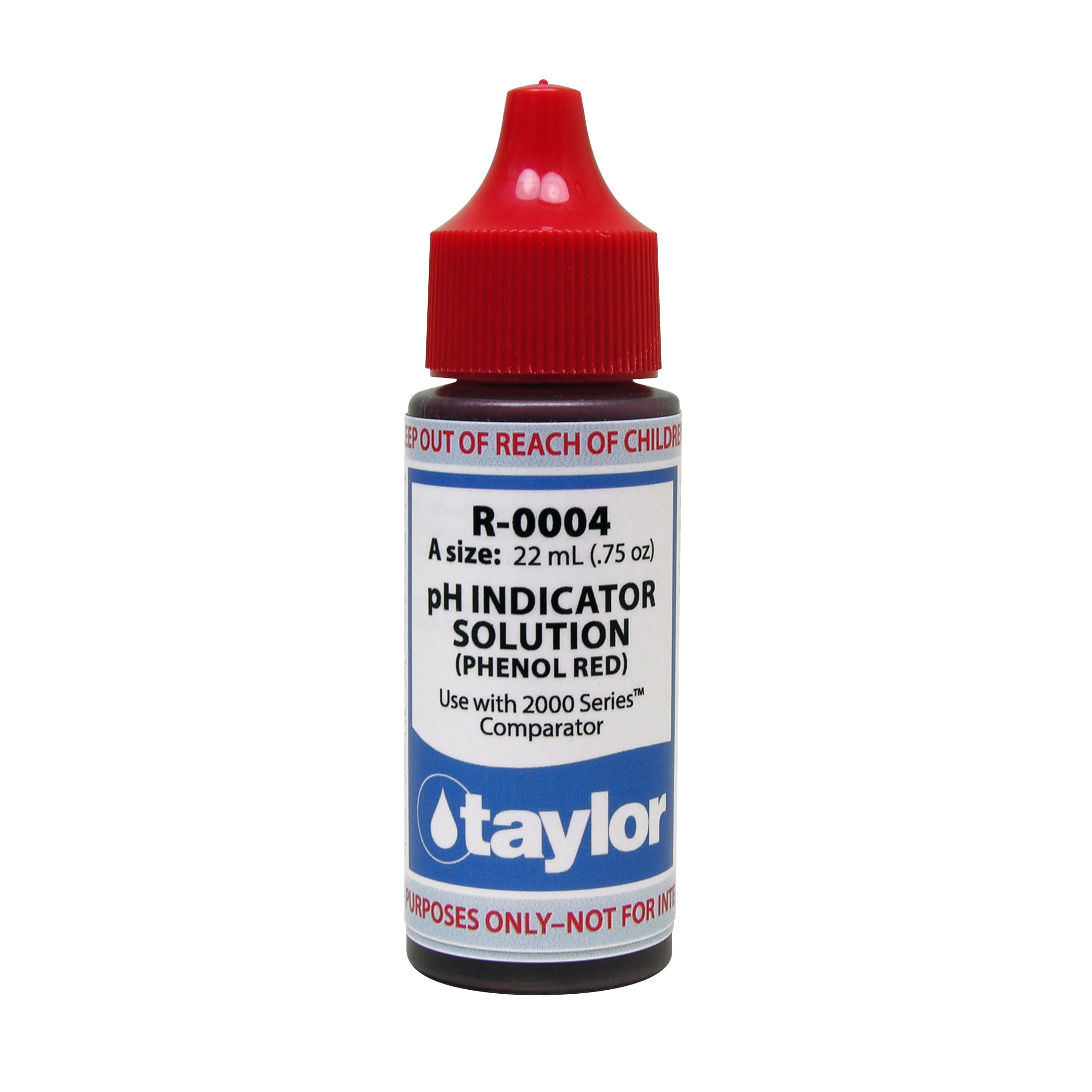 Taylor Phenol Red #4 pH Indicator Solution, 32 oz