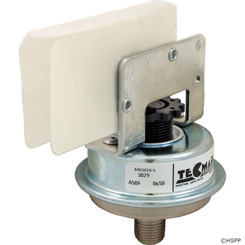 Tecmark Pressure Switch, 25A, Tecmark, 1/8"mpt, SPNO