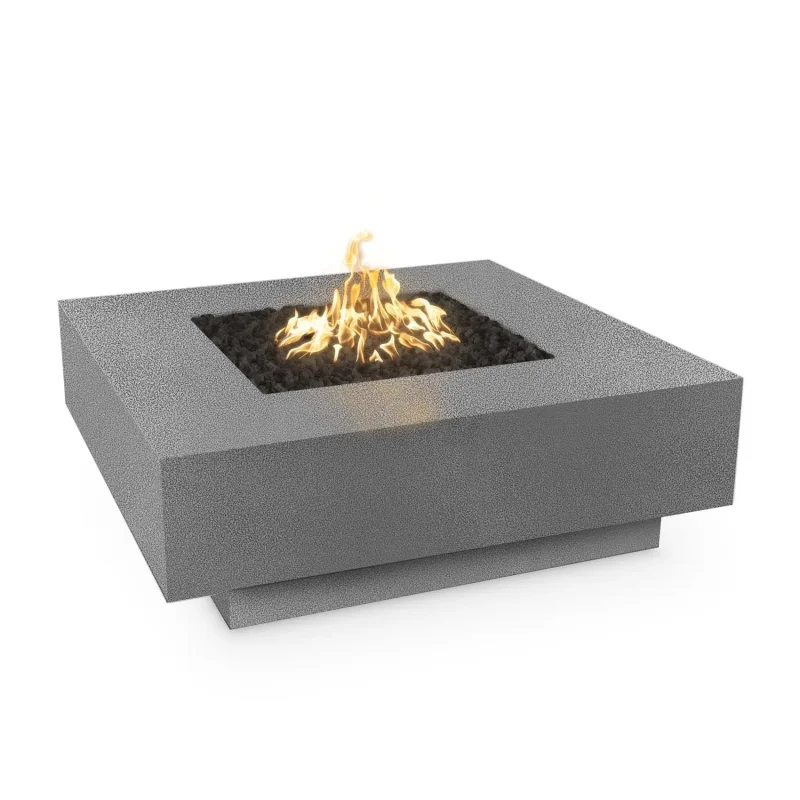 The Outdoor Plus Cabo Square Fire Pit - Powder Coat - 48" Gloss Black