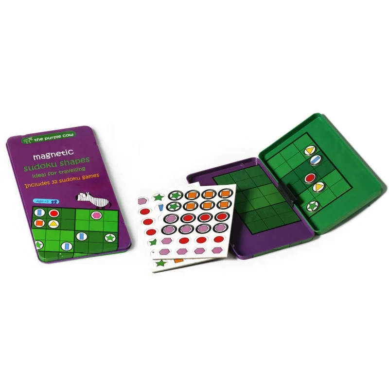 The Purple Cow America Inc To Go Sudoku Shapes Puzzle - Magnetic Travel Set