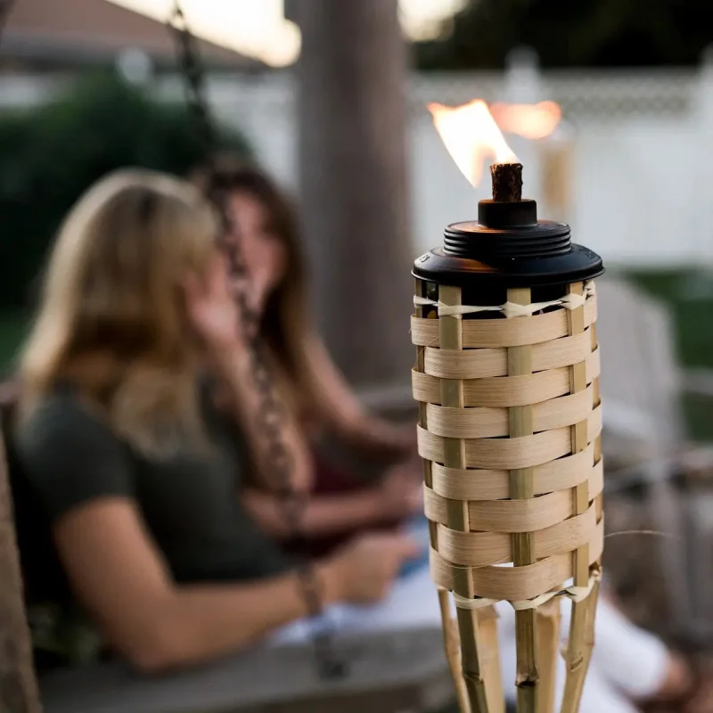 TIKI Weather-Resistant Coated Bamboo Tiki Torch