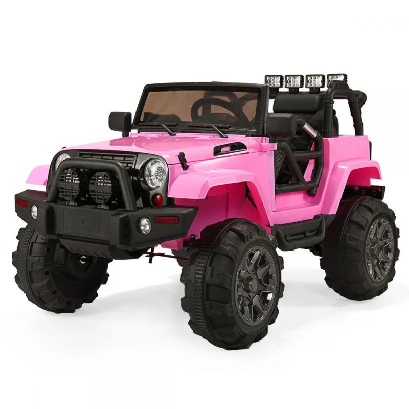 TOBBI 24V Kids Electric Battery Powered 3 Speed Jeep Ride On Toy with Remote