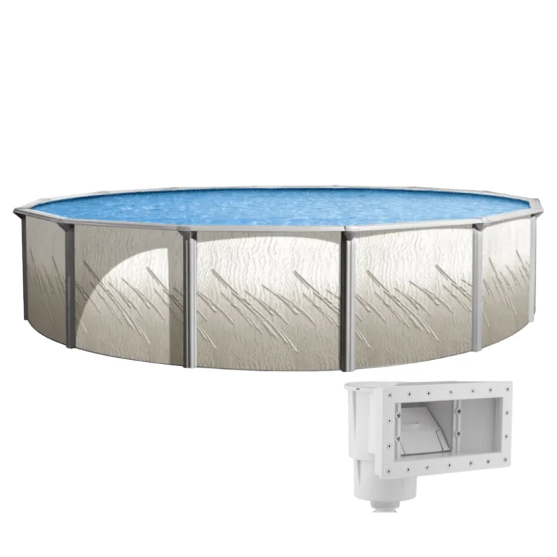 Trendium Pretium Esprit Round Above Ground Pool Kit, 52" Wall Height, 6" Steel Top Rails