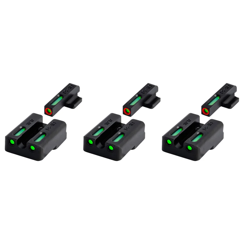TruGlo Pro TFK Fiber Optic Tritium Handgun Sight Accessory for Outdoor (3 Pack)