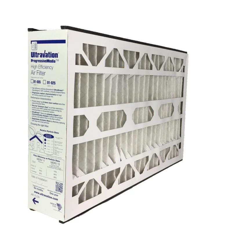 Ultravation 91-025 16x25x5 MERV 13 Replacement Furnace Filter - 1 Pack