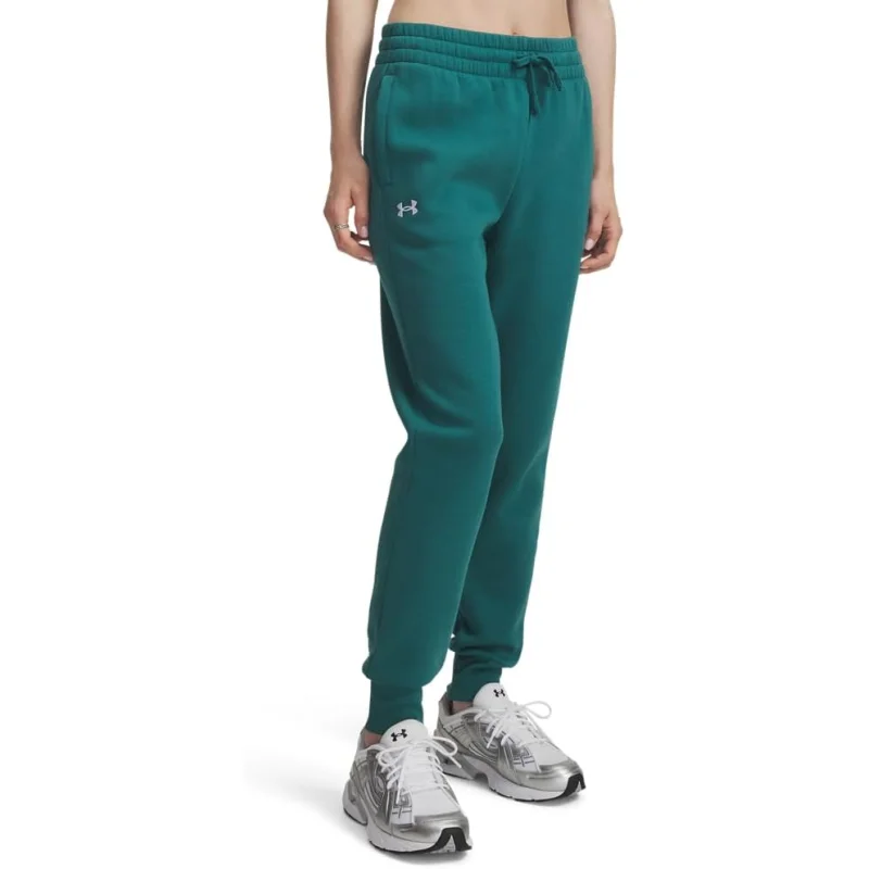 Under Armour Rival Fleece Women's Joggers (Rack Green/White) Size XXL