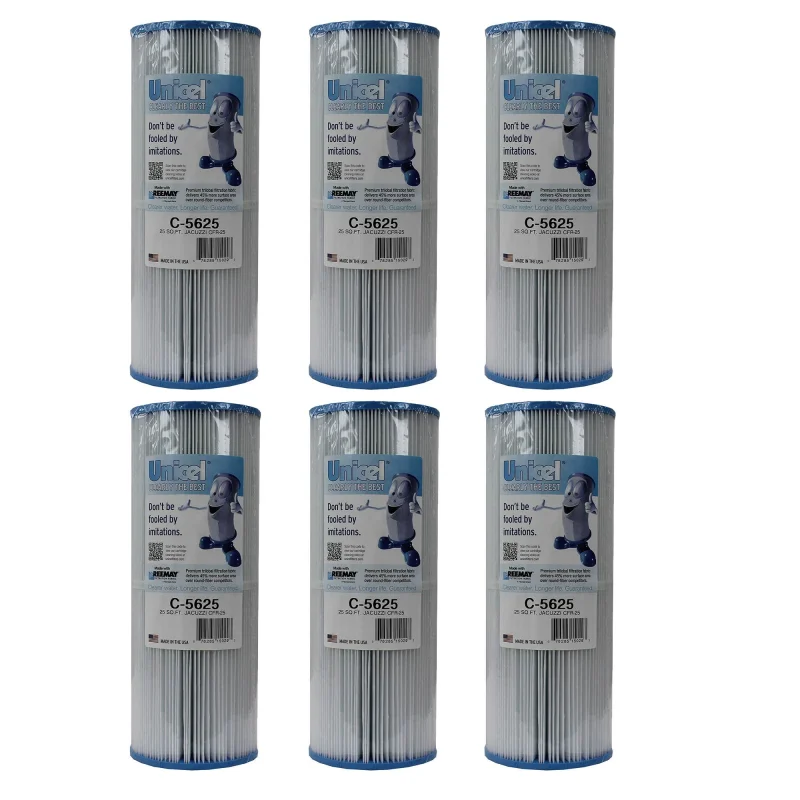 Unicel C-5625 Spa Replacement Cartridge Filter 25 Sq Ft CFR-25 (6 Pack)