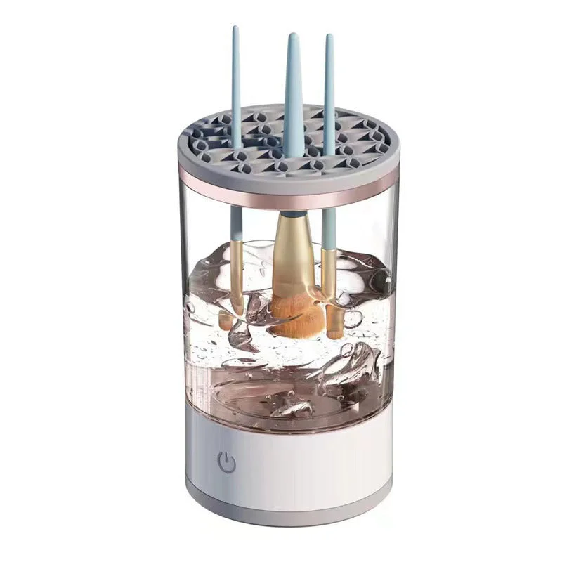 Vepine Electric Makeup Brush Cleaner with Sonic Vibration | Deep Cleaning for Flawless Skin Grey
