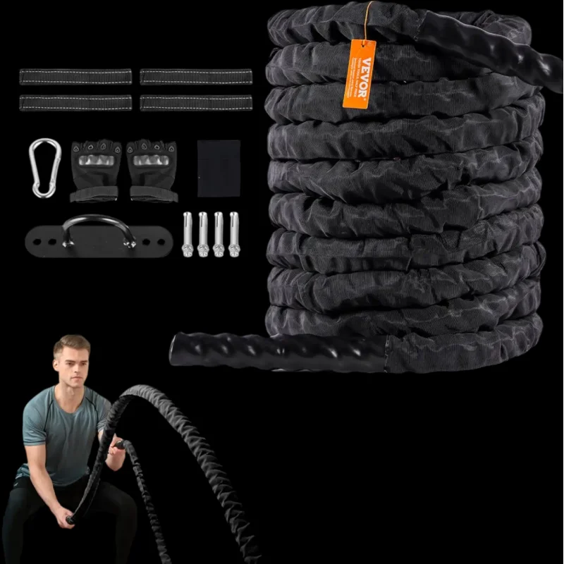 Vevor Battle Rope 1.5" x 40' Polyester Exercise Fitness Rope New