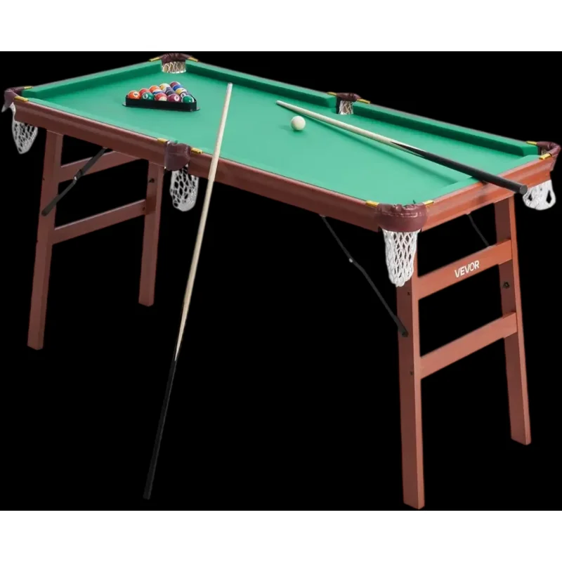 Vevor Billiards Table 4.5' Folding Portable Pool Table Game Set New