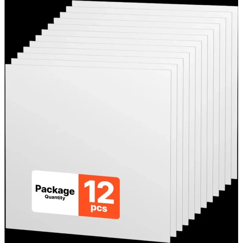 Vevor Ceiling Tiles 24" x 24" White PVC Drop Ceiling Panels 12-Pack New