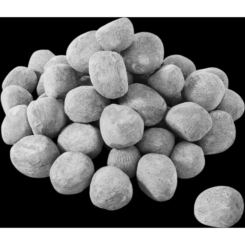 Vevor Ceramic Fire Pebble Stones 1-2" 48-Pc Fire Pit Rocks New