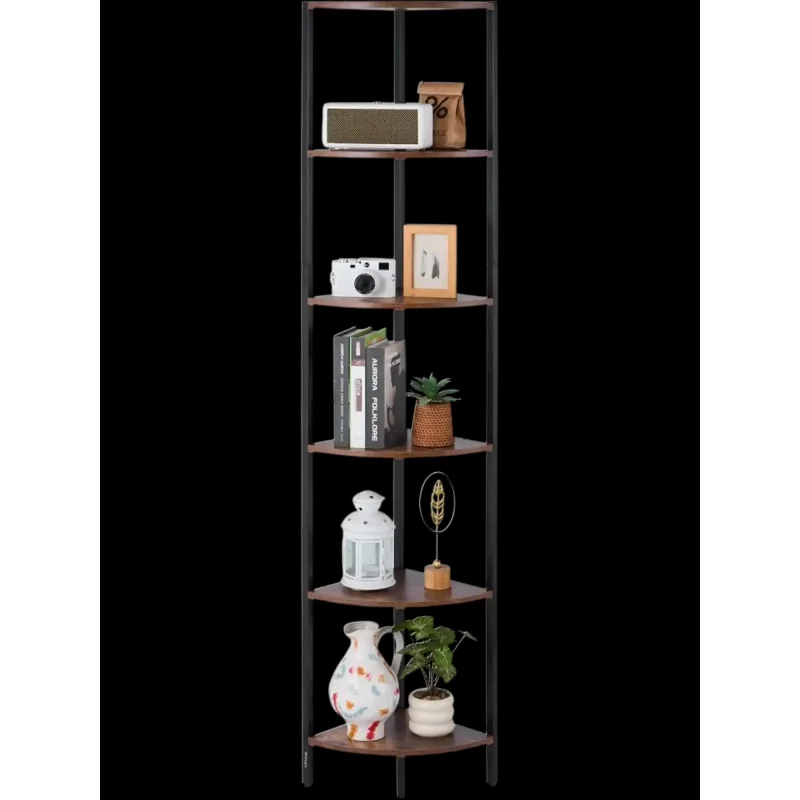 Vevor Corner Shelf 68" 6-Tier LED Tall Display Rack New