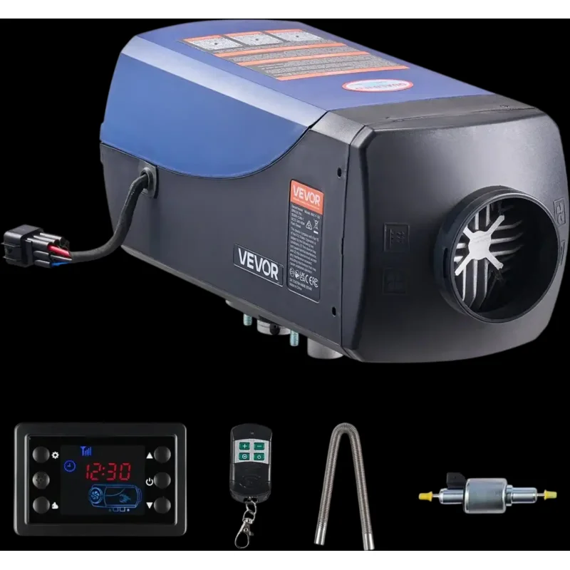 Vevor Diesel Heater Portable Diesel Air Heater 8KW 12V/24V with Remote 2.6 Gal Tank New