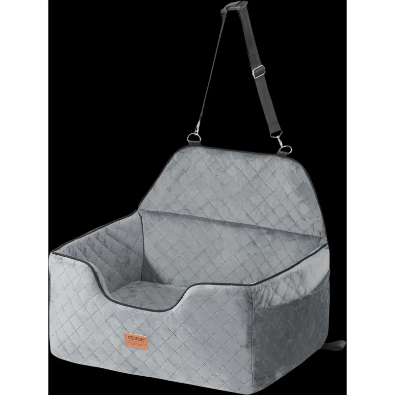 Vevor Dog Car Seat Booster Seat for Medium & Large Dogs Up to 55 lbs Gray New