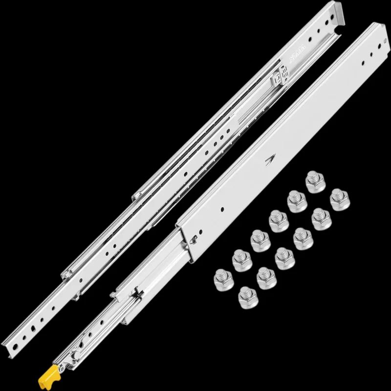 Vevor Drawer Slides 24" Locking Heavy-Duty Full Extension 500 lbs Side Mount 1 Pair New