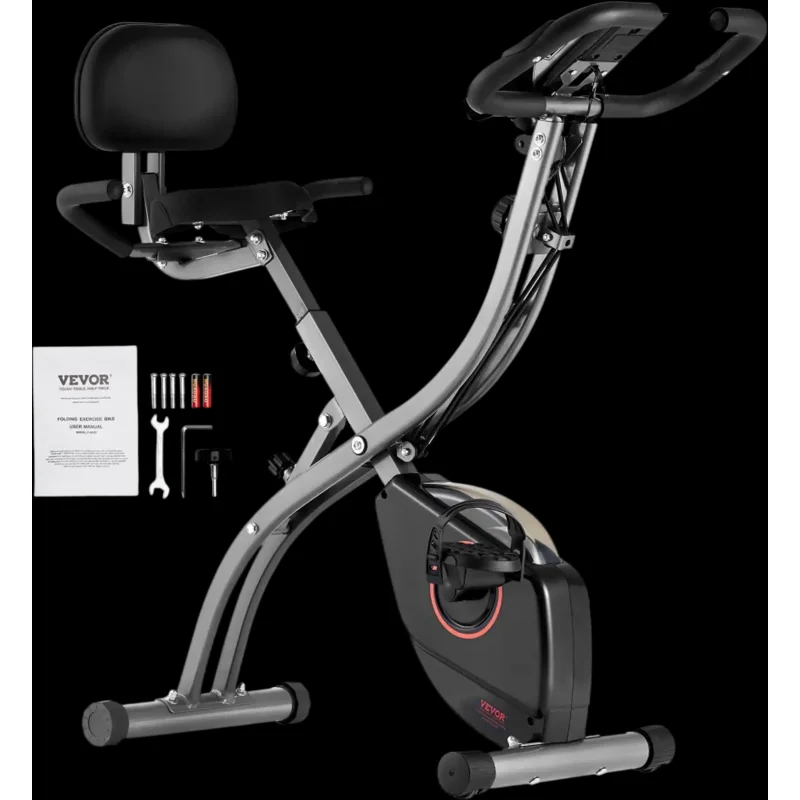 Vevor Exercise Bike Folding Magnetic Resistance Indoor Cycling Bike New