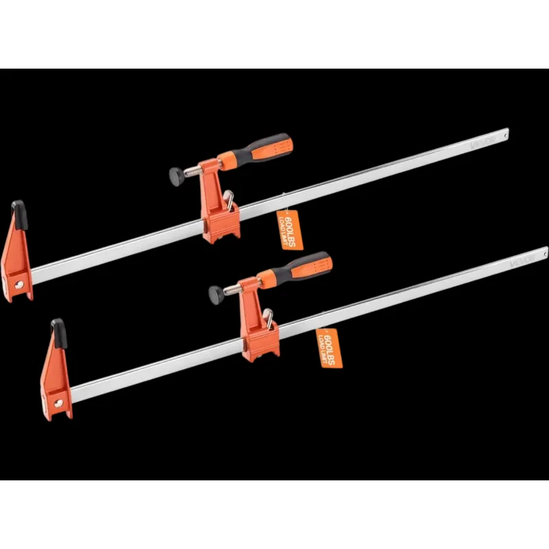 Vevor F-Clamps 24" Woodworking Bar Clamps 2-Pack New