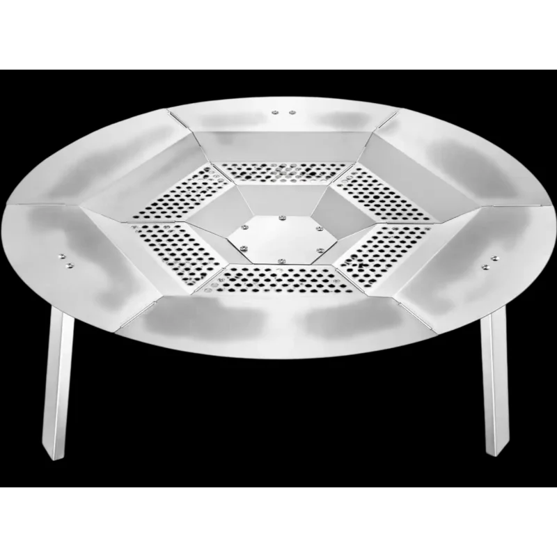 Vevor Fire Pit Heat Deflector 27" Stainless Steel for Solo Stove Yukon New