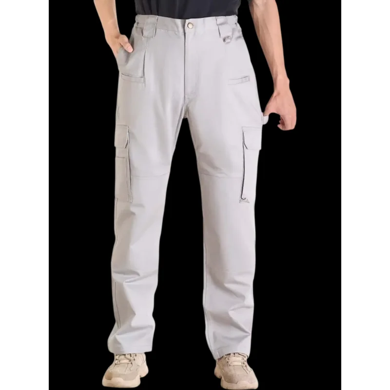 Vevor FR Pants Flame-Resistant Cargo Multi-Pocket Elastic Waist XL Gray New