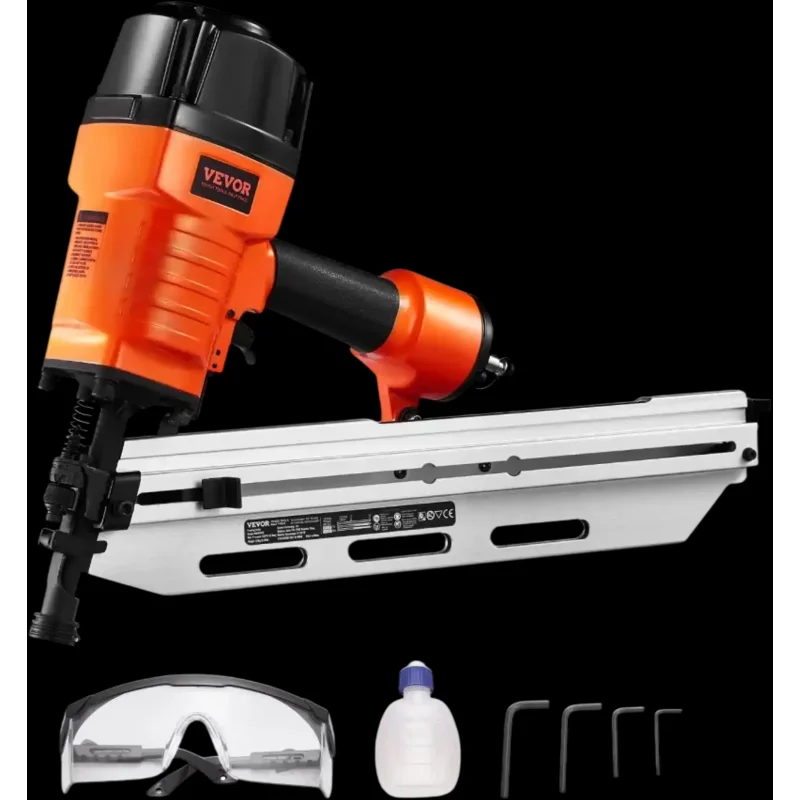 Vevor Framing Nailer 21 Degree 2"-3-1/2" Pneumatic Nail Gun New