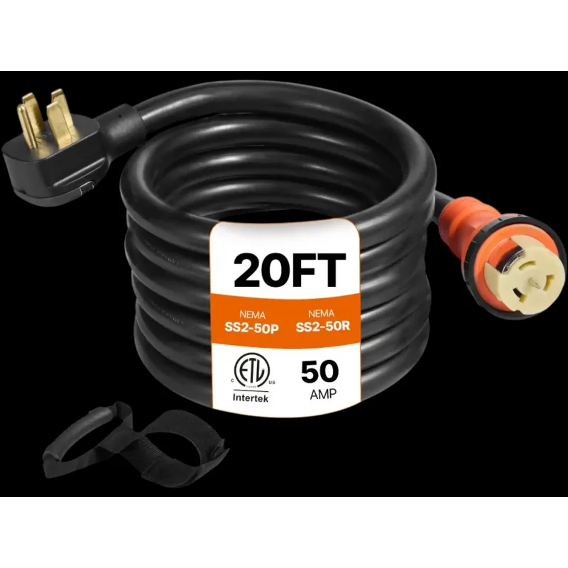 Vevor Generator Cord 20' 50A 125/250V Extension Cord New