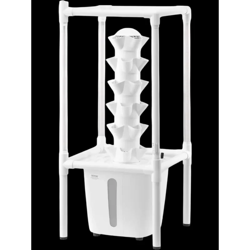 Vevor Hydroponic Growing System 30-Pod 6-Tier Tower Garden with Grow Light New