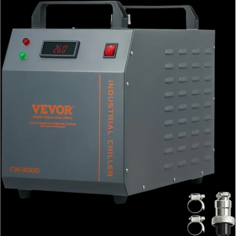 Vevor Industrial Water Chiller Air-Cooled 12 L Cooling System New