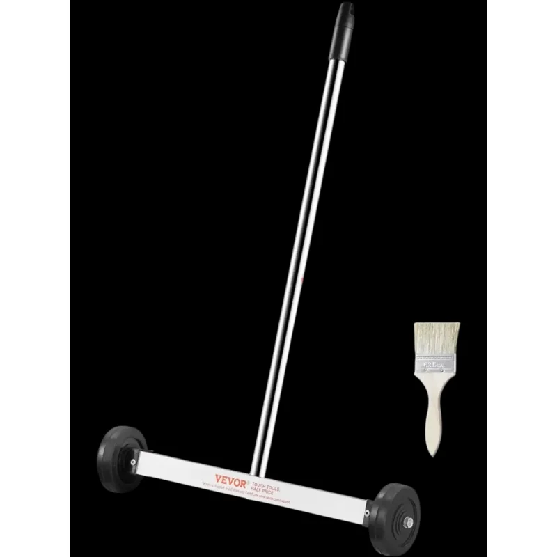 Vevor Magnetic Sweeper 15" Mini with Wheels Adjustable Handle 8 lbs Capacity New