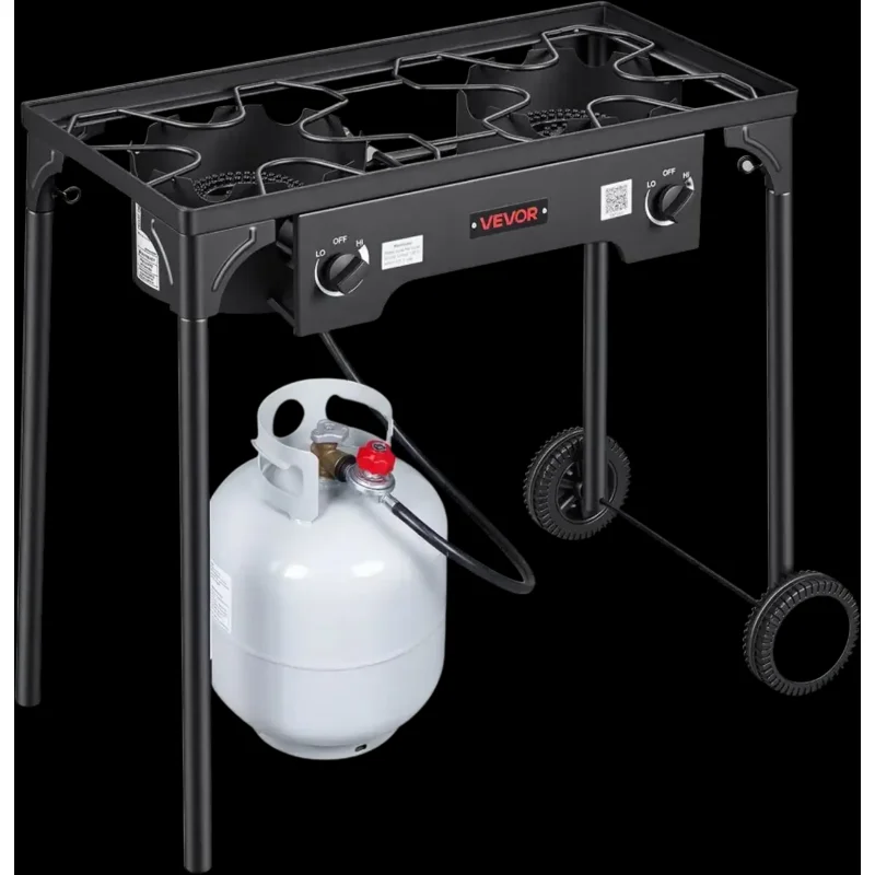 Vevor Outdoor Gas Stove 2-Burner 150,000 BTU Propane Cooker New