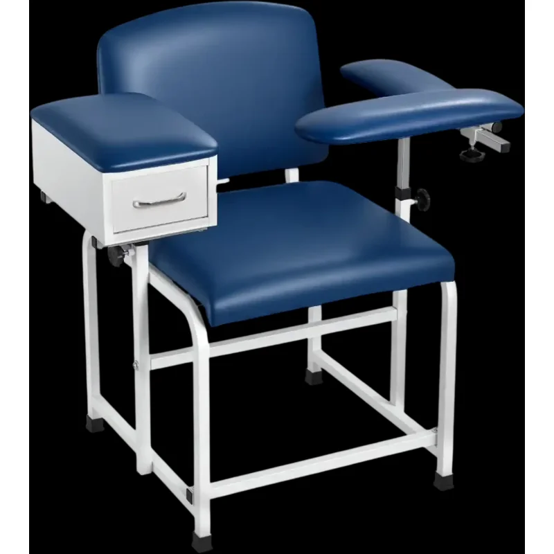 Vevor Phlebotomy Chair Blood Draw Medical Chair with Drawer 500 lbs New