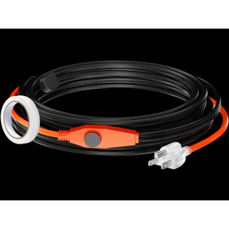 Vevor Pipe Heating Cable 18' Water Pipe Warmer with Built-in Thermostat New