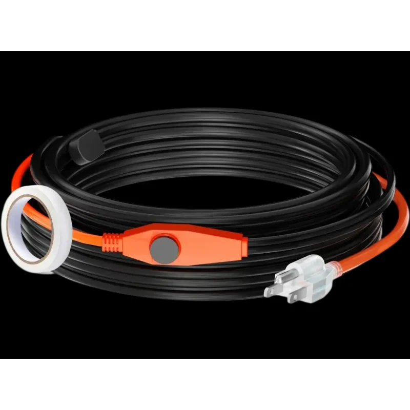 Vevor Pipe Heating Cable 30' 7W/FT Built-In Thermostat Heat Tape New