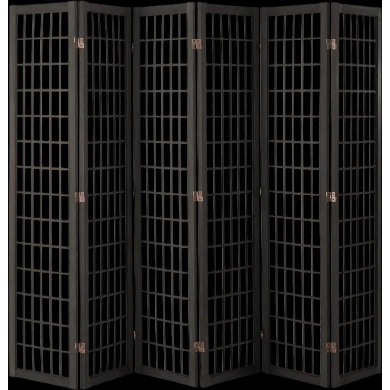 Vevor Room Divider 6-Panel 95" Folding Privacy Screen Black New