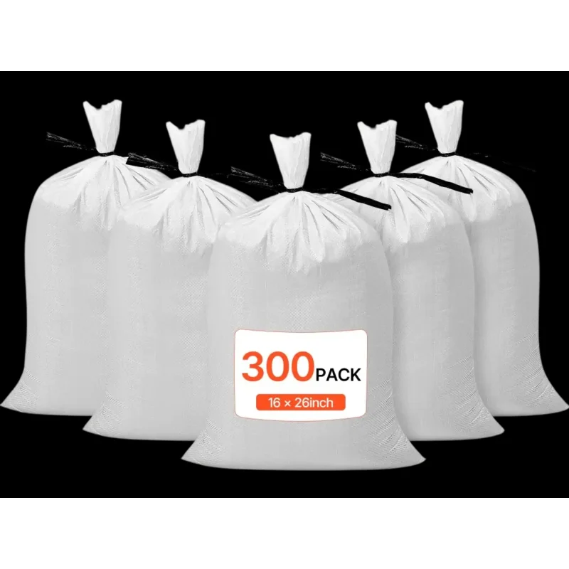 Vevor Sandbags 16" x 26" 300-Pack Heavy Duty Flood Protection Barrier New