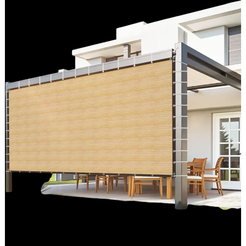 Vevor Shade Cloth 12' x 20' 90% Sun Shade Privacy Screen Beige New