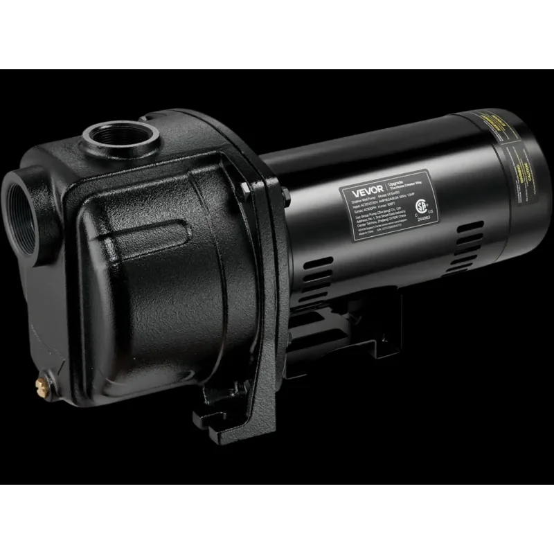 Vevor Shallow Well Jet Pump 1.5 HP 4250 GPH Cast Iron Dual Voltage New