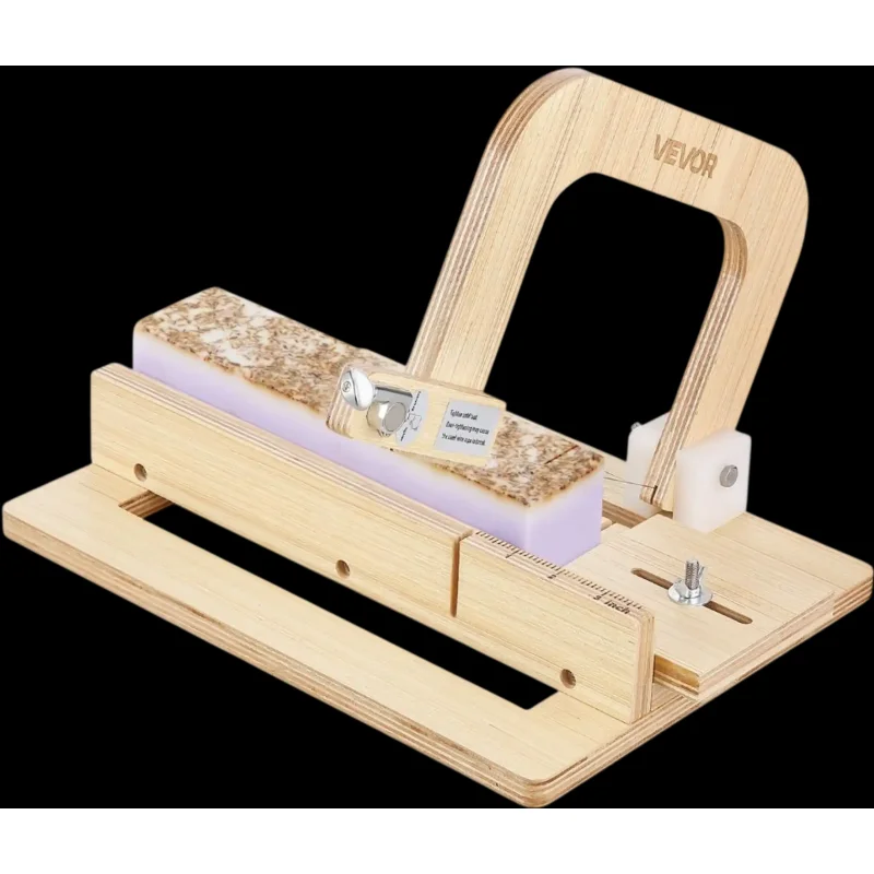 Vevor Soap Cutter Adjustable Wooden Wire Soap Slicer New