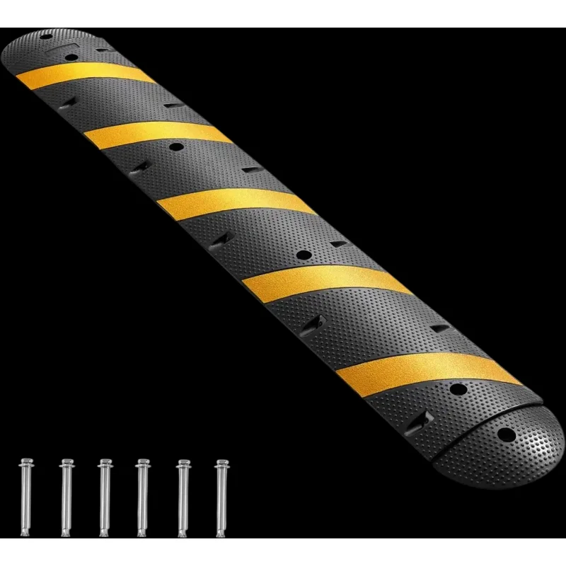 Vevor Speed Bump 72" Heavy Duty Rubber 2-Channel 22,000 lbs New