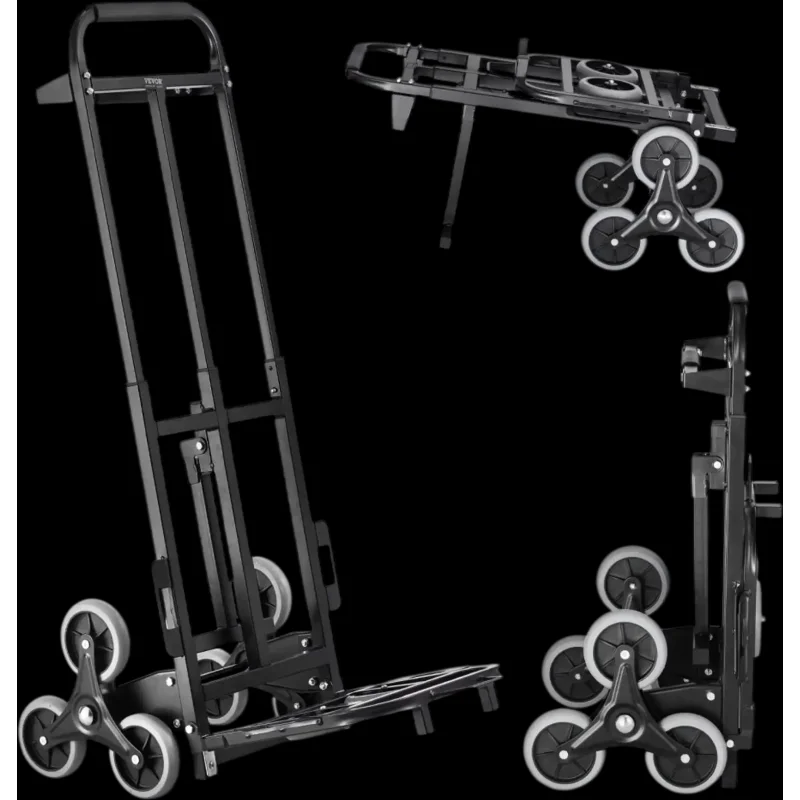 Vevor Stair Climbing Cart Heavy-Duty Folding Hand Truck Dolly 460 lbs Capacity New