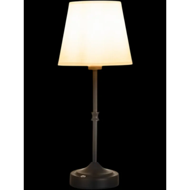 Vevor Table Lamp Cordless Rechargeable Fabric Shade Black New
