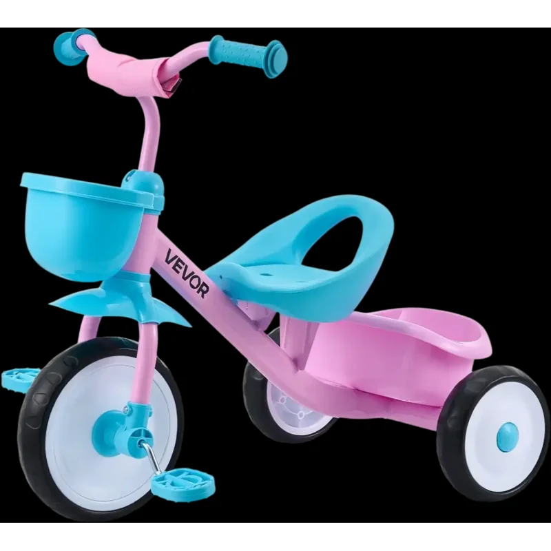 Vevor Tricycle Toddler Tricycle for 2-5 Year Old with Adjustable Seat Storage Basket New