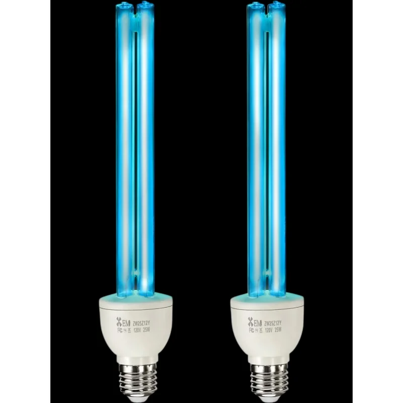 Vevor UV Light Bulb 2-Pack 25W UVC Lamp with Ozone E27 for 400 sq ft New