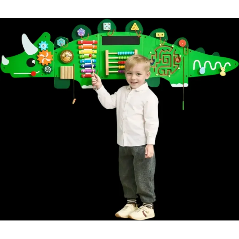 Vevor Wall Busy Board Dinosaur Activity Wall Panels New