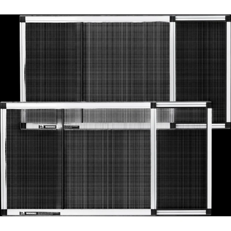 Vevor Window Screen Adjustable Expandable 15" x 21"-40" 2-Pack Aluminum Frame New